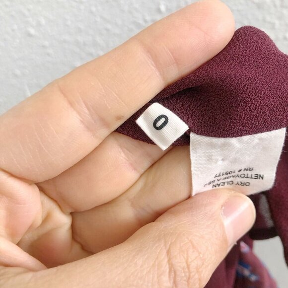 ULLA JOHNSON Floral Print One Shoulder Off Top XS Size - Picture 7 of 10